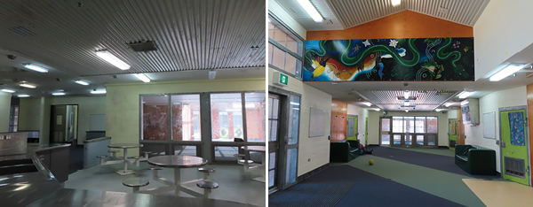 Photo 3: Kitchen area in Heron Unit, Photo 4: Common room in Corella Unit